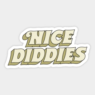 Nice Diddies Sticker